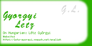 gyorgyi letz business card
